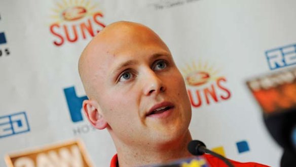 Gary Ablett speaks after signing with the Gold Coast Suns.