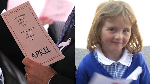 April's tragedy: outpouring of emotion for missing five-year-old