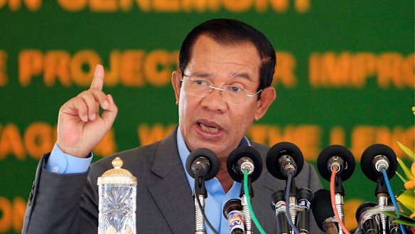 Cambodian Prime Minister Hun Sen.