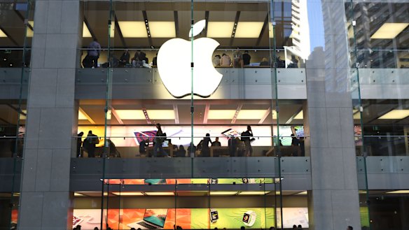 Apple is edging closer to the $US1 trillion mark. It's worth about $US900 billion today.