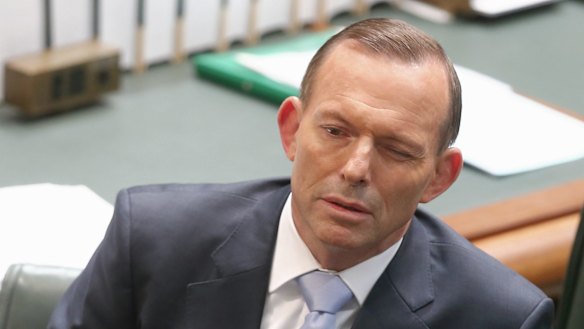 Prime Minister Tony Abbott in question time on Thursday.