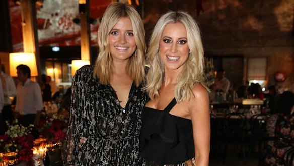 Blonde leading the blonde: Former "besties" Gemma Oldfield and Roxy Jacenko.