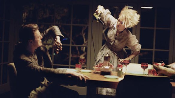 British actress Tilda Swinton and David Bowie in <i>The Stars (Are Out Tonight)</i> video from the album <i>The Next Day</i>.