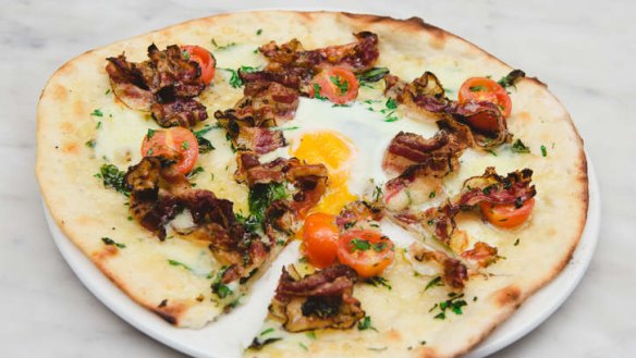 Ladro's breakfast pizza is worth getting out of bed for.