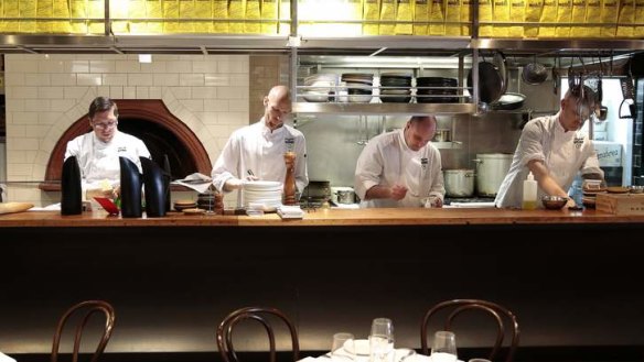 Full of energy: Busy staff at Italian and Sons, Braddon.