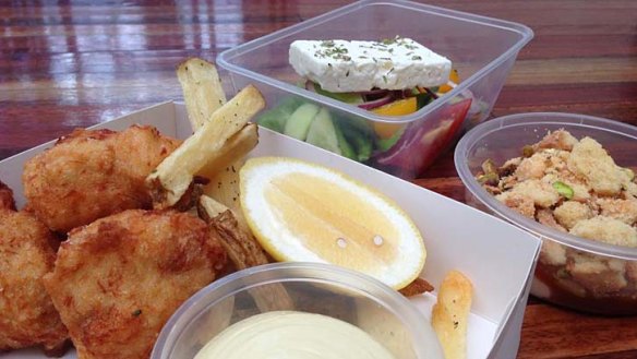 The $12 take away lunch at Hellenic Republic is advertised on Facebook.