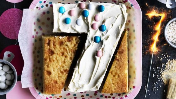 Birthday cake building blocks: Basic butter cake.
