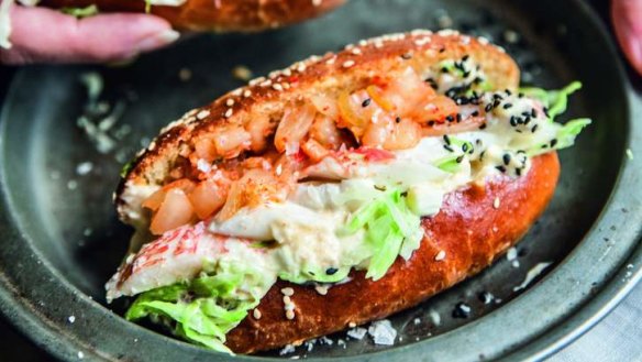 Kimchi puts a Korean twist on the New England lobster roll.