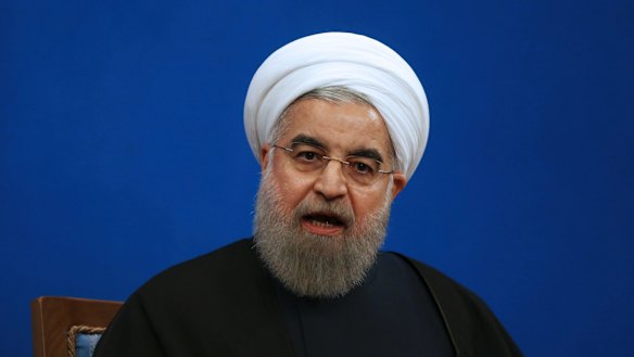 "To annul world trade accords does not help their economy": Iranian President Hassan Rouhani.