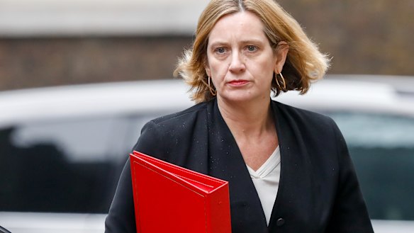 Resigned: Britain's Home Secretary Amber Rudd.