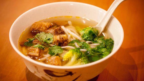 Must-try: The stewed beef noodle soup.