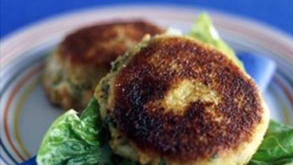 Salmon and potato patties