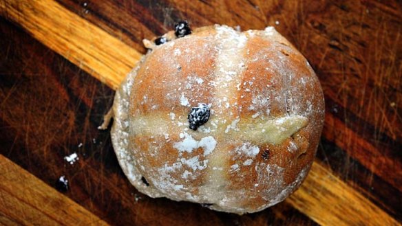 Radical: A sourdough hot cross bun.
