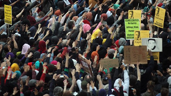 Million Hoodie March ... supporters of Trayvon Martin.