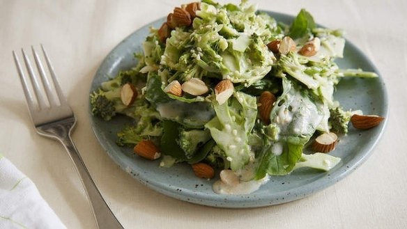 Broccoli and sesame salad. 