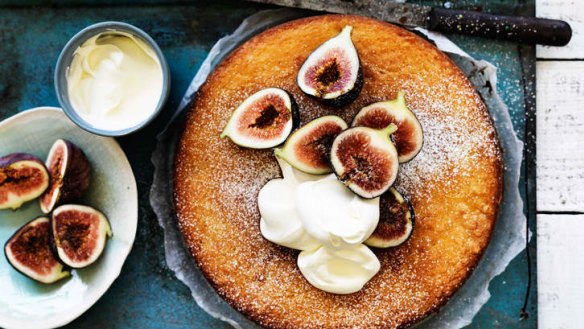Fig and lemon yoghurt cake