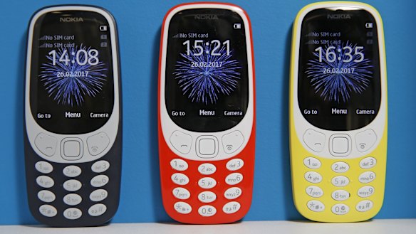 The new Nokia 3310 mobile phone. 