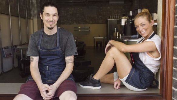 More than coffee: Alex Rispoli and Bo Hinzack are now at Showbox Coffee Brewers, Manly.