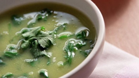 Quick green soup