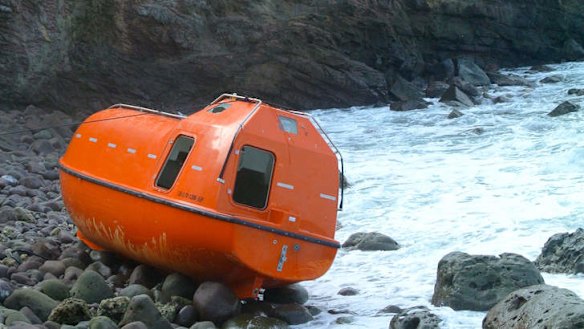 An Australian lifeboat used to turn back asylum seekers to Indonesia.