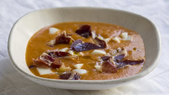 Cordoba's tomato and bread soup is a delicious and refreshing summer option.