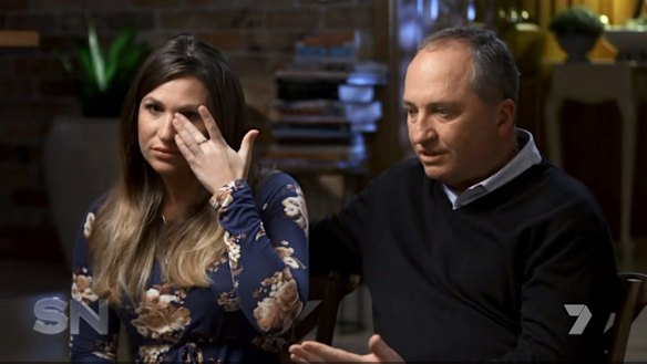 Vikki Campion and Barnaby Joyce.