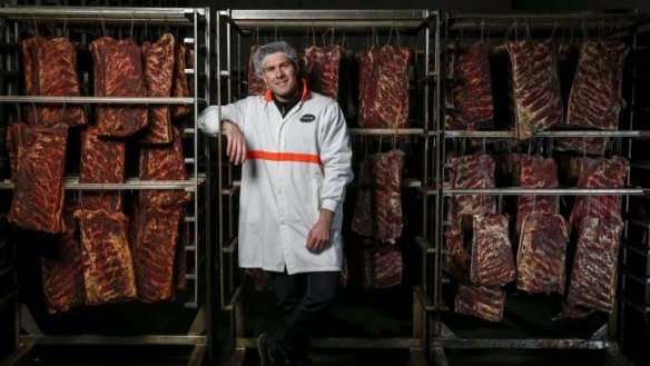 Carmine Ventura of Casalingo Smallgoods has had to stop making one of his products, rolled pancetta.