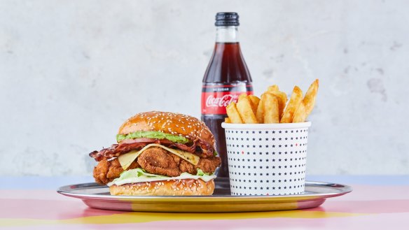 Huxtaburger The Works burger...about to come to Sydney
