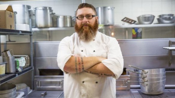 Group chef Adam Herbert at the soon to open Buffalo Bar, in Brisbane's Mary Street.