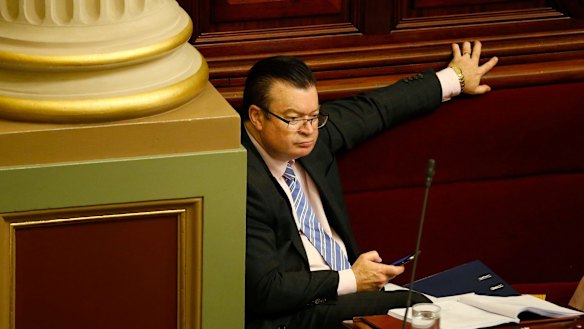 Bernie Finn during last week's marathon sitting