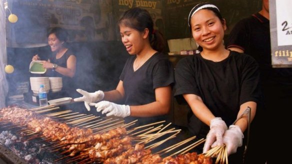 Filipino street food stall Hoy Pinoy.
