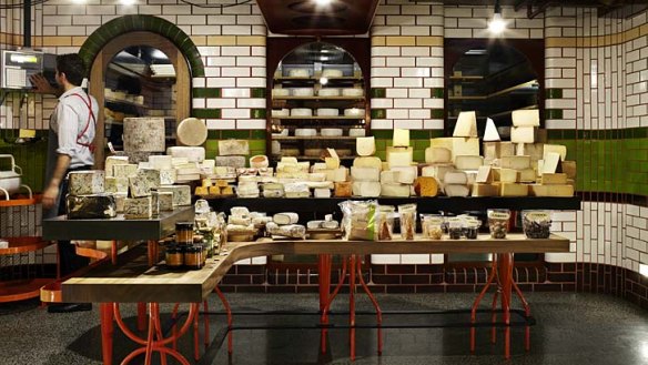 To the cheese cave! Spring Street Cheese Cellar's wares are temperature controlled.