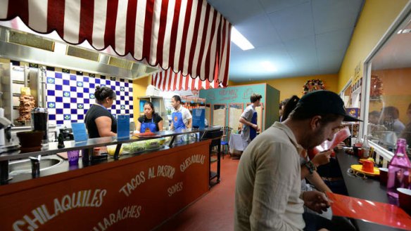 Roll up for tacos al pastor, quesadillas and fresh, hot tortillas at quirky La Tortilleria.