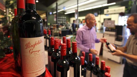 Some like it red: Penfolds Grange is in high demand by Australian retailers.