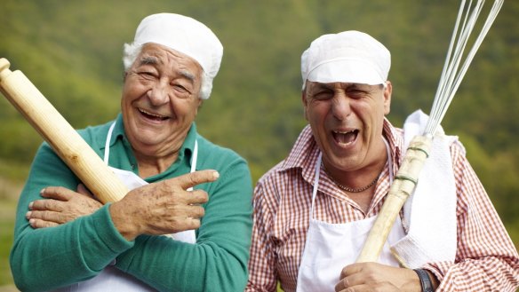 <i>Two Greedy Italians</i> stars Antonio Carluccio and Gennaro Contaldo.