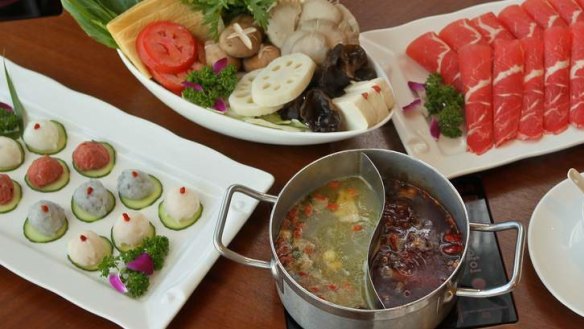 Abalone and super spicy hotpot combo.