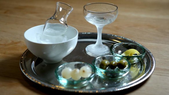 Martini, three ways.