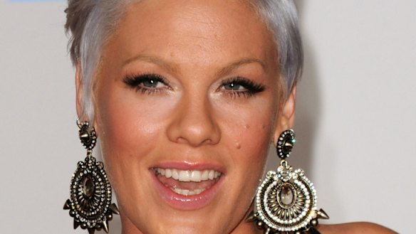Pink touches down in Sydney