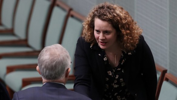 Prime Minister Malcolm Turnbull with British deputy high commissioner Ingrid Southworth on Tuesday. 