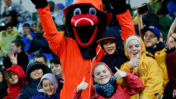 Fans at the ground were entertained by more than just the game.