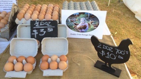 Golden Yolk sell eggs from their free range hens.