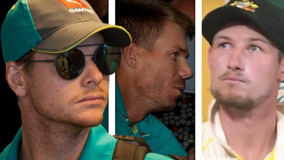 Banned: Steve Smith, David Warner and Cameron Bancroft.