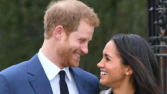 Britain's Prince Harry and Meghan Markle.
