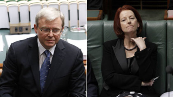 Off with his head ...    the Prime Minister, Kevin Rudd, vowed not to surrender to the wishes of factional leaders who are backing his deputy, Julia Gillard.