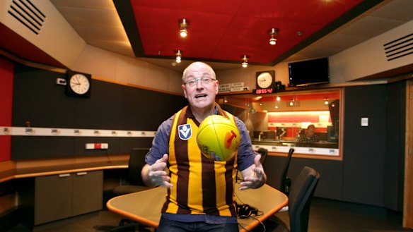 3AW breakfast host Ross Stevenson – a fanatical Hawthorn supporter.