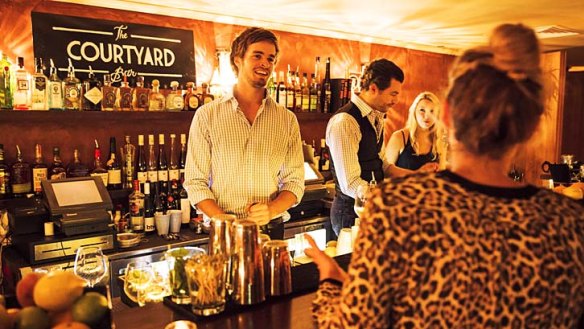 Served with a smile: Friendly bar staff make a pleasant change for Kings Cross.