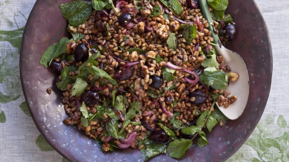 Fragrant spices and fresh herbs add zext to this salad.