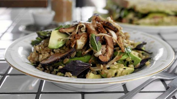 Black and brown rice salad at Nan's Place.