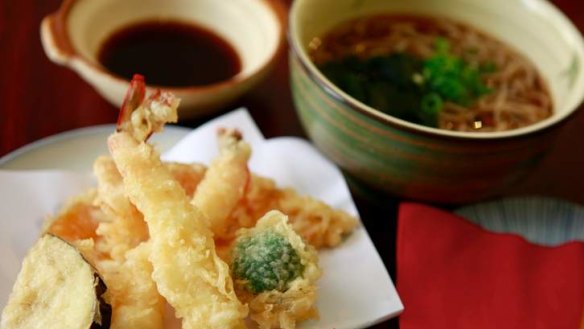 Shimbashi's tempura seiro.