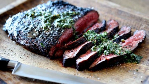 Grilled Flank Steak with Dry Rub - A Cedar Spoon